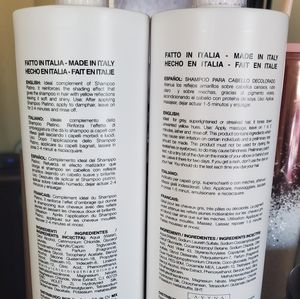 Purple shampoo and conditioner